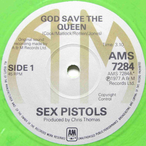 Sex Pistols - A&M God Save The Queen Counterfeit Box Set Coloured Vinyl